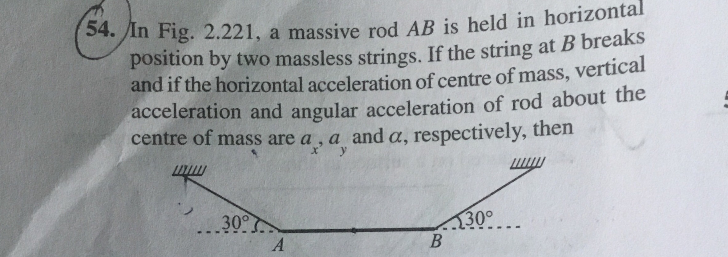 Question image for Please see the attachment......... Q) Find a x ,a